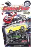 Инерционные машинки 1Toy CrashFest 2 шт Street Liner, Automod, 2 в 1, разборная, 10 см, блистер (Т21633)