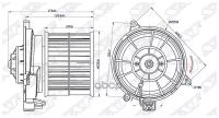 ST1252926 SAT Мотор отопителя салона FORD FUSION 02-/FIESTA 02-