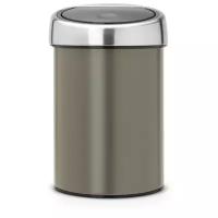 Ведро для мусора 3 л Brabantia Touch Bin платиновый