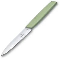 VICTORINOX Swiss Modern, прямое лезвие 10 см, цвет зелёный мох 6.9006.1042