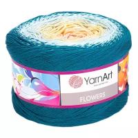 Пряжа YarnArt Flowers, 1 % хлопок, 45 % акрил, 250 г, 1000 м, 1 шт., 270 1000 м