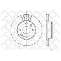 6020 3223V SX диск тормозной передний Mazda 323 1 3 1 7D 89 94 STELLOX 60203223VSX