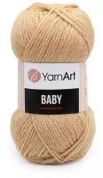 Пряжа для вязания YarnArt 'Baby' 50гр 150м (100% акрил) (805 карамель), 5 мотков