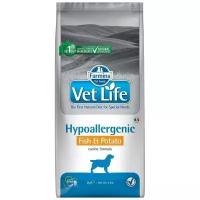 Сухой корм для собак Farmina Vet Life Hypoallergenic при аллергии, рыба, с картофелем