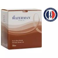 Флакон с чернилами Waterman Ink Bottle Brown 51068 S0110830 для перьевых ручек