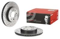 Диск тормозной передний перфорированный xtra для honda civic, rover 200/400 1.4-2.0tdi 95 Brembo 0955091X