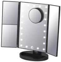 Зеркало косметическое настольное PLANTA PLM-0132 TRIA с подсветкой черный