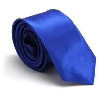 Узкий галстук синий