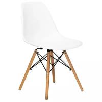 Стул STOOL GROUP Eames DSW, массив дерева/металл, цвет: белый