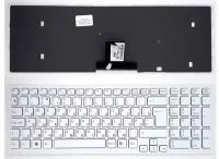 Клавиатура для ноутбука Sony Vaio 004A-3013-A белая с рамкой