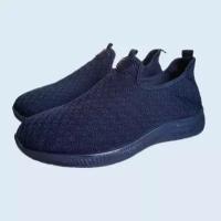 Слипоны кроссовки мужские текстильные, цвет синий, размер 44