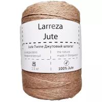 Шпагат джутовый для вязания, рукоделия Larreza 16lbs/3ply,1.5 кг 3 нити, веревка джутовая