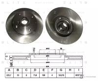 Диск тормозной VW Golf Corrado Jetta Passat Polo Scirocco Vento 80 BLITZ BS0114