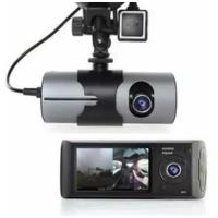 Видеорегистратор HD R300M с двумя камерами для автомобиля ( фронт и салон ) G-Sensor F. S. N. / 2,7 
