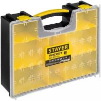 Пластиковый органайзер со съемными лотками STAYER ROCKET-8 420 х 334 х 115 мм (16,5 ) (38033-16_z01)