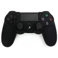 Защитный силиконовый чехол Controller Silicon Case для геймпада Sony Dualshock 4 Wireless Controller (Черный) (PS4)