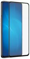 DF Закаленное стекло с цветной рамкой (fullscreen) для Samsung Galaxy A80 DF sColor-77 (black)