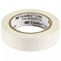 Изолента 3M Temflex 1300 ПВХ белая 19 мм 20 м