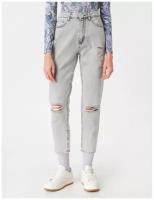 Брюки-джинсы KOTON WOMEN, 2YAK47610MD, цвет: GREY, размер: 26 32