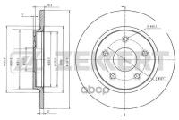 Диск Торм Зад ZEKKERT BS5492