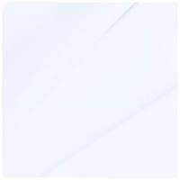 Ткань для шитья хлопок, 1 Метр ткани, Трикотаж Кулирка Карде 140 гр/м2 на отрез, ширина 98 см х 2 (чулок), длина от 1 метра, № М-2000, цвет белый 01