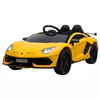 RiverToys Автомобиль Lamborghini Aventador SVJ A111MP, желтый