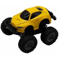 Машинка-мини гоночная die-cast, фрикционная, рессоры, желтая Funky toys FT61028