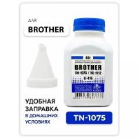 Тонер для заправки картриджа TN-1075 Brother DCP-1510/ 1512/ 1610/ 1612, HL-1110/ 1112/ 1210/ 1212, MFC-1810/ 1815/ 1912 (40 гр.) с воронкой