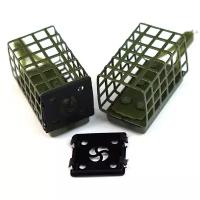 Кормушка LimanFish FEEDER Sport квадрат 60 гр (1 шт) металл, крашенная, с дном