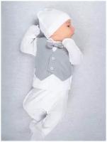 Комплект одежды LEO для мальчиков, ползунки и распашонка и шапка