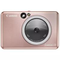 Камера и принтер моментальной печати Canon Zoemini S2, розовое золото