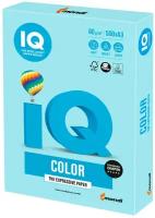 Бумага цветная IQ color большой формат (297х420 мм), А3, 80 г/м2, 500 л, пастель, голубая, MB30, 1 шт