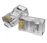 Разъем Vention RJ45 8p8c (IDDR0), 10 шт., прозрачный