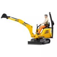 Мини экскаватор JCB 8010 CTS и рабочий