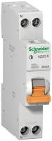 Автоматический выключатель дифференциального тока (АВДТ) Schneider Electric Domovoy, 20A, 30mA, тип AC, кривая отключения C, 2 полюса, 4,5kA, электрон