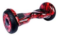 Гироскутер красного цвета для взрослых и детей 10.5, максиимальная скорость 15 км/ч, гироскутер красный огонь