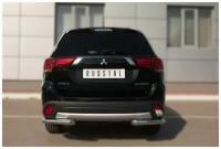 Mitsubishi Outlander 2015-2017 Защита заднего бампера уголки d63 (секции)