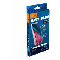 Противоударное стекло 2D FaisON Ceramics GL-24 Anti-Blue для Apple iPhone XR / iPhone 11 (полное покрытие), черный, матовое