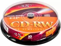 Диск VS CD-RW 80 4-12x CB/10