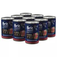 Консервы для собак всех пород Brit Premium by Nature, мясное ассорти с потрошками, 410 гр*9 шт