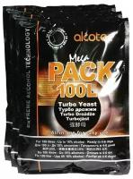 Дрожжи Alcotec спиртовые MegaPack 100L Turbo (3 шт. по 360 г)