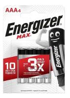 Батарейки Enr Max E92/Aaa Bp 4 Ru (Блистер 4 Шт) Energizer арт. E300157304