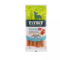 TitBit ДЕНТАЛ+ Трубочка с мясом индейки для собак мини-пород 18г