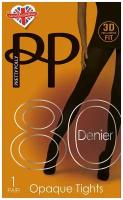 Колготки Pretty Polly Premium Opaques, 80 den, размер M-L, черный