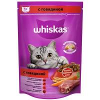 Сухой корм Whiskas для кошек подушечки говядина паштет аппетитный обед 350г