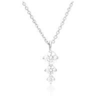 PLATINA jewelry Колье из белого золота с Swarovski Zirconia 07-0137-00-501-1120-38