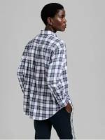 Женская рубашка длинный рукав Gant 4300052 FLANNEL CHECK RELAXED SHIRT 110 белый 42