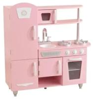 Кухня игровая Винтаж, цвет: розовый с белым 53347_KE