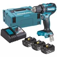 Аккумуляторная дрель-шуруповерт Makita DDF485RF3J