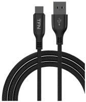 Кабель USB 2.0 A - USB Type-C (1.2м), нейлон TFN-C-BLZ-AC1 M-BK (черный)